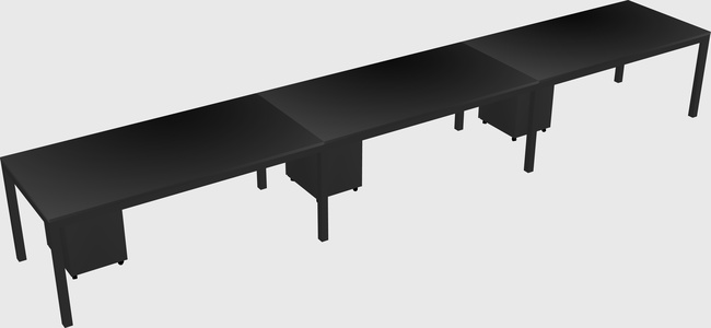 Rectangular desk