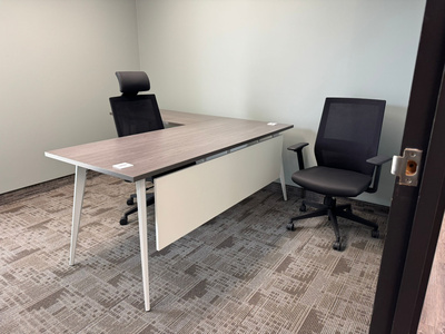 Modern rectangular office desk