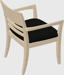 Solid wood guest chair