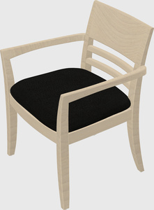 Solid wood guest chair