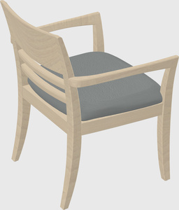 Solid wood guest chair