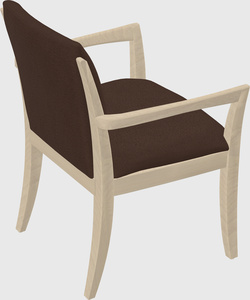Solid wood guest chair