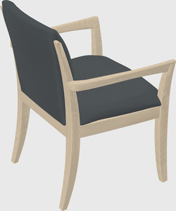 Solid wood guest chair