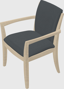 Solid wood guest chair