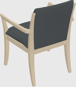 Solid wood guest chair