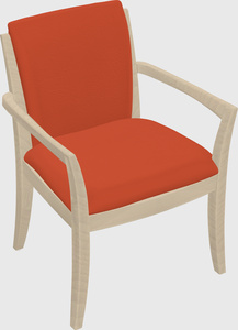 Solid wood guest chair