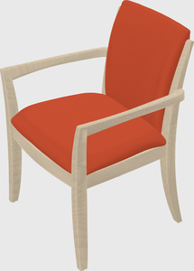 Solid wood guest chair
