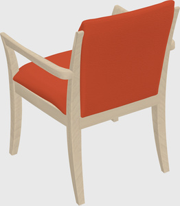 Solid wood guest chair