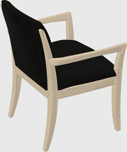Solid wood guest chair