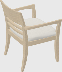 Solid wood guest chair