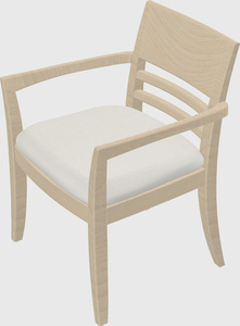 Solid wood guest chair