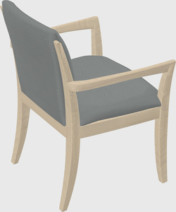Solid wood guest chair