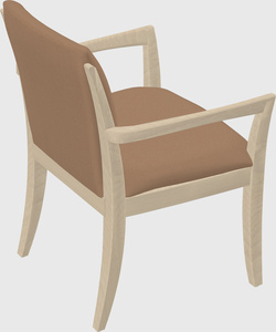 Solid wood guest chair