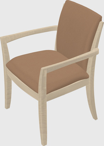 Solid wood guest chair