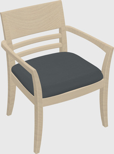 Solid wood guest chair