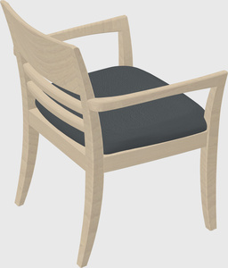 Solid wood guest chair