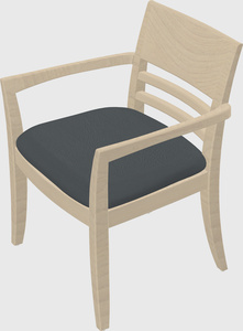 Solid wood guest chair