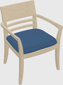 Solid wood guest chair