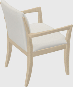 Solid wood guest chair