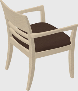 Solid wood guest chair