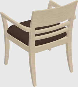 Solid wood guest chair