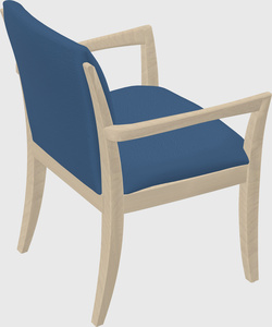 Solid wood guest chair