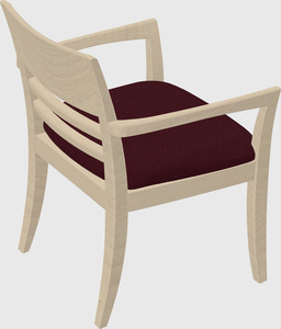Solid wood guest chair