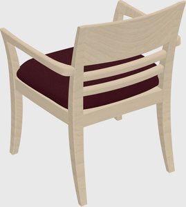 Solid wood guest chair
