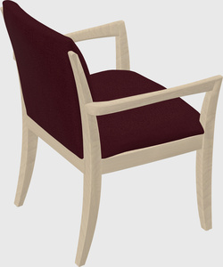 Solid wood guest chair
