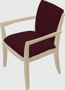 Solid wood guest chair