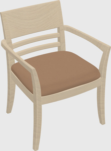 Solid wood guest chair