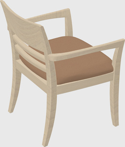 Solid wood guest chair