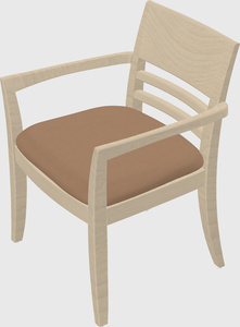 Solid wood guest chair