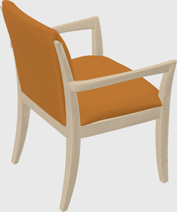 Solid wood guest chair