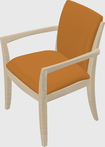 Solid wood guest chair