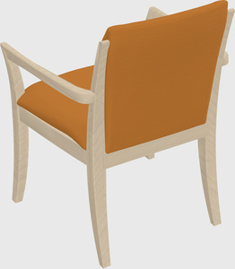 Solid wood guest chair