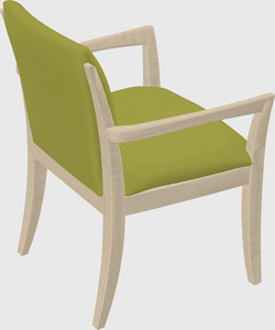 Solid wood guest chair