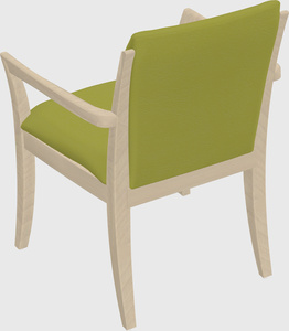 Solid wood guest chair