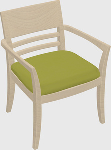 Solid wood guest chair