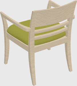 Solid wood guest chair