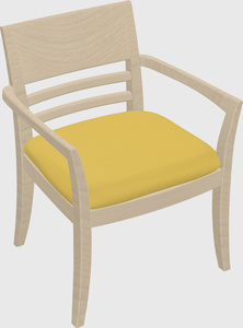 Solid wood guest chair