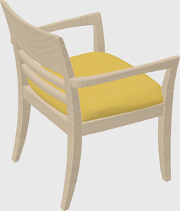 Solid wood guest chair