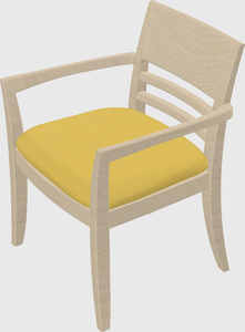 Solid wood guest chair