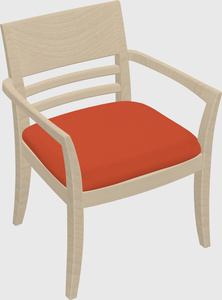 Solid wood guest chair