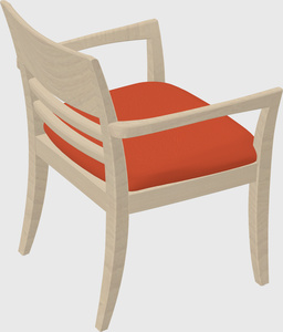 Solid wood guest chair