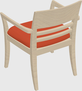 Solid wood guest chair