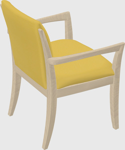 Solid wood guest chair