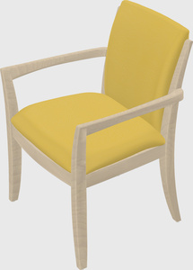 Solid wood guest chair