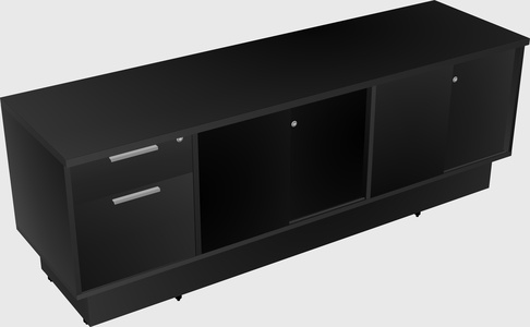 Low credenza cabinet