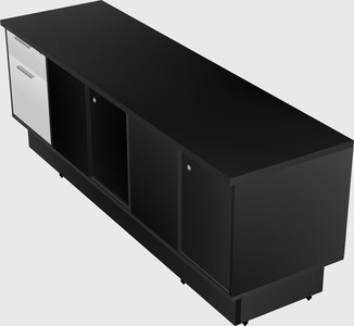 Low credenza cabinet